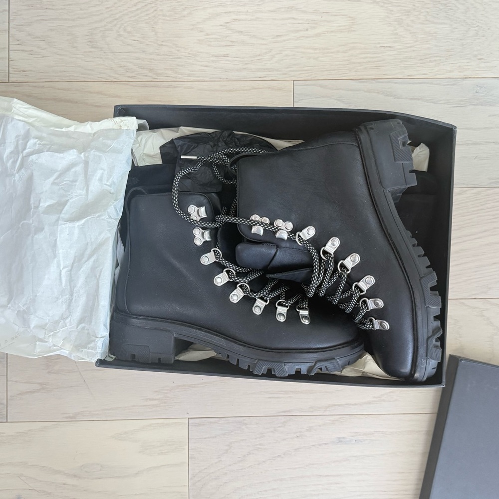 Rag & Bone Shiloh Hunter  Lace-Up Women's Boots Size 36 NWT